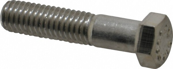 Value Collection 204435C Hex Head Cap Screw: 7/16-14 x 2", Grade 316 Stainless Steel, Uncoated Image