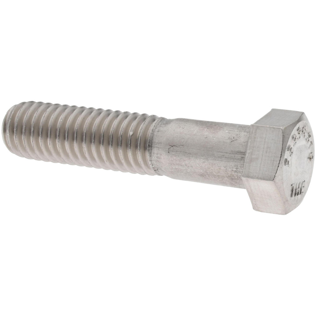 Value Collection 204435C Hex Head Cap Screw: 7/16-14 x 2", Grade 316 Stainless Steel, Uncoated Image