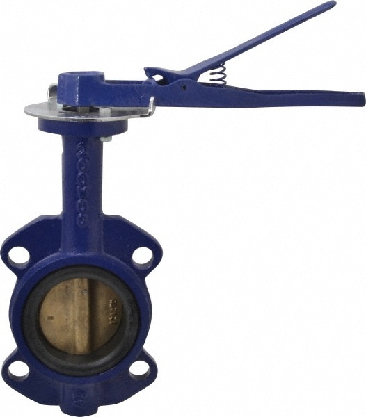 NIBCO NLJ100F Manual Wafer Butterfly Valve: 3" Pipe, Lever Handle Image