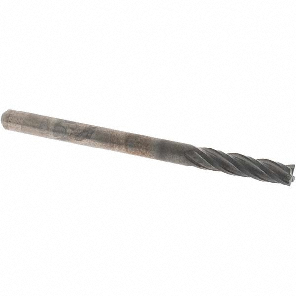 OSG 70400716 Square End Mill: 1/8 Dia, 1/2 LOC, 1/8 Shank Dia, 1-3/4 OAL, 4 Flutes, Solid Carbide Image