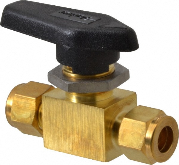 Parker 6A-MB6LPFA-BP 2-Way Manual Ball Valve: 3/8" Pipe Image