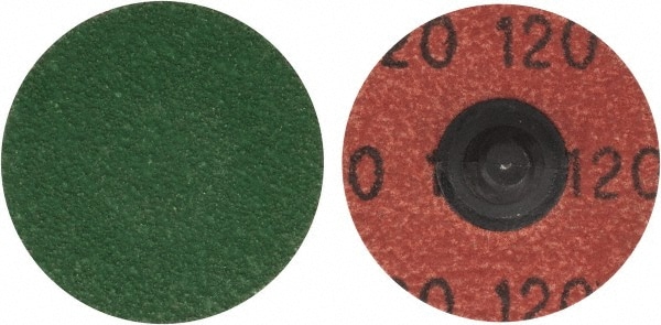 Merit Abrasives 8834167106 Quick-Change Disc: Power-Lock Type 3, 1-1/2" Disc Dia, 120 Grit, Zirconia Alumina, Coated Image