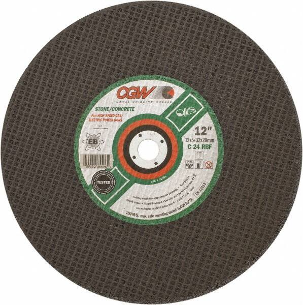 Sold in packages of 10 Pkg Qty 10, CGW Abrasives 37671 Cut-Off Wheel 14 x 1 24 Grit Type 1 Silicon Carbide 