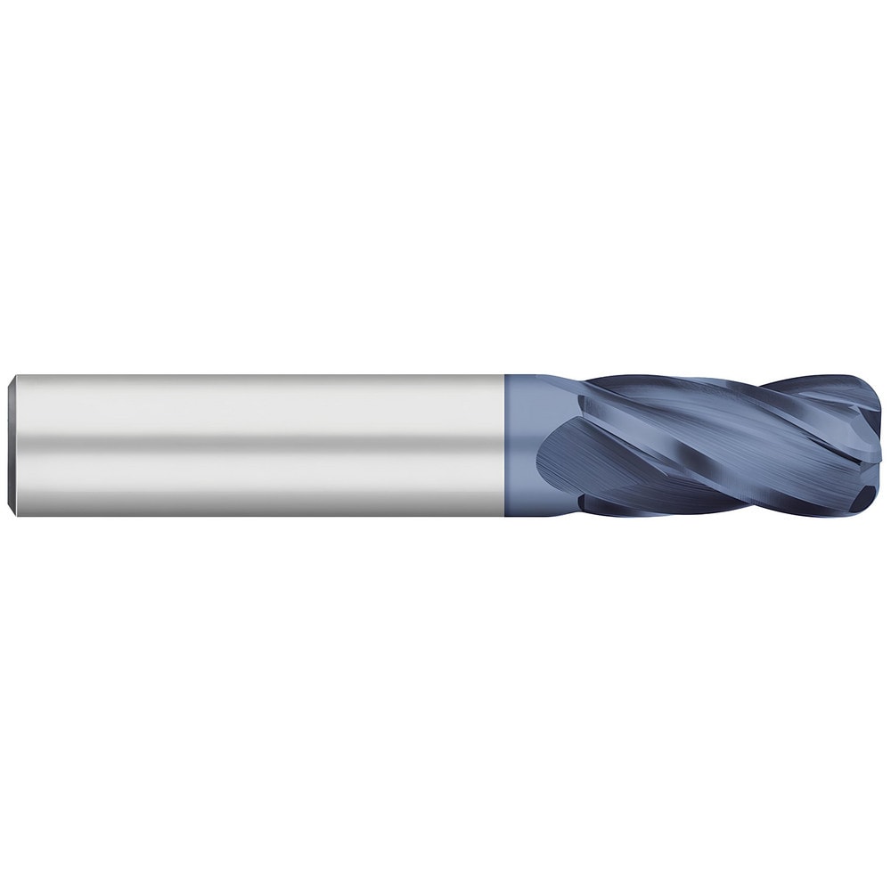 Corner Radius End Mill: 5/16" Dia, 1/2" LOC, 0.045" Radius, 4 Flutes, Solid Carbide