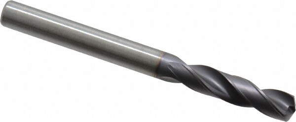 Screw Machine Length Drill Bit: 0.2362" Dia, 140 °, Solid Carbide
