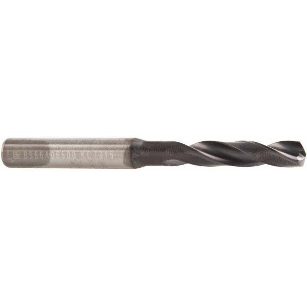 Screw Machine Length Drill Bit: 0.2559" Dia, 140 °, Solid Carbide