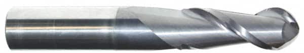 Accupro 12177270 Ball End Mill: 0.0197" Dia, 0.0197" LOC, 2 Flute, Solid Carbide 