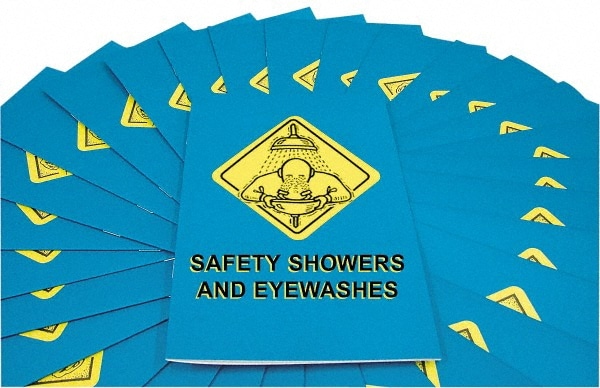 Marcom B000SSE0EM 15 Qty 1 Pack Safety Showers & Eye Washes Training Booklet Image