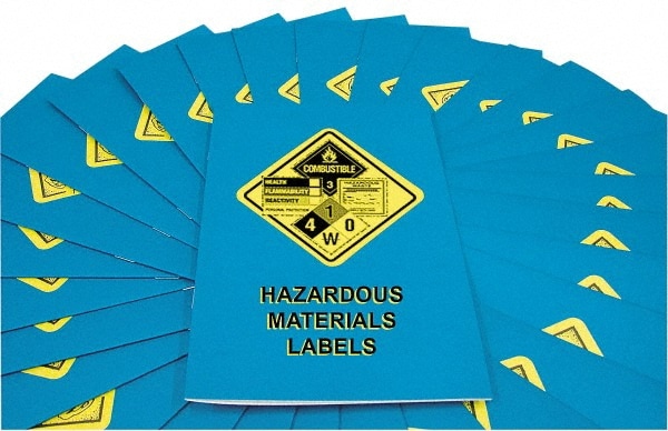 Marcom B0000130EM 15 Qty 1 Pack Hazardous Materials Labels Training Booklet Image