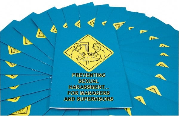 Marcom B0000480EM 15 Qty 1 Pack Preventing Sexual Harassment for Managers & Supervisors Training Booklet 