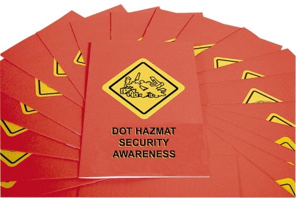 MARCOM DOT Hazmat Security Awareness Employee Booklet Pack of 15 