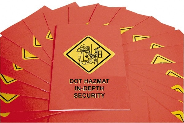 Pack of 15 MARCOM DOT Hazmat In-Depth Security Training Employee Booklet 