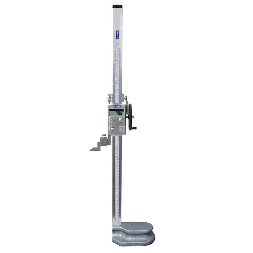 Electronic Height Gage: 12" Max, 0.0005" Resolution, 0.002000" Accuracy