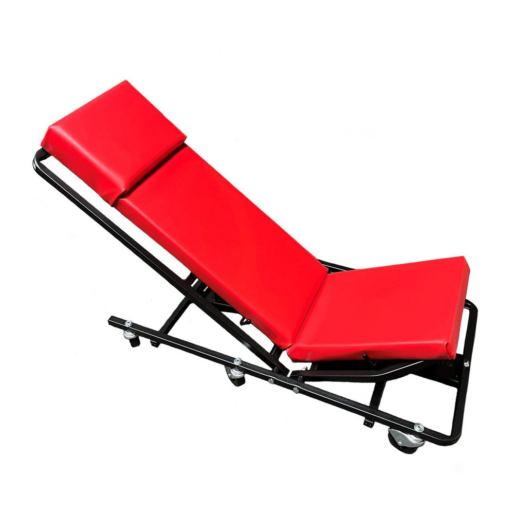 570 Lb Capacity, 6 Wheel 2-Way Adjustable Creeper Seat - Steel, 44" Long x 4" Overall Height x 17" Wide