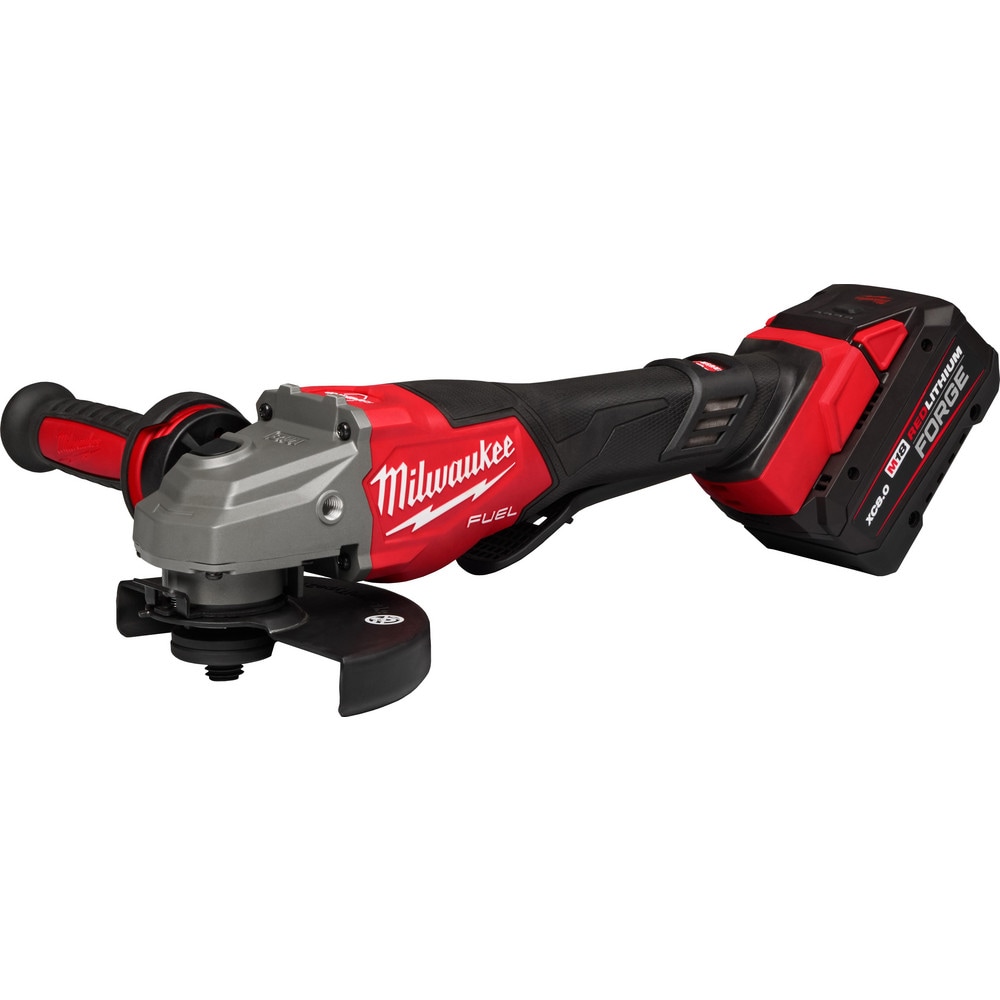 Milwaukee Tool | Milwaukee Cordless Angle Grinder: 4-1/2 to 6"" Wheel Dia, 9,000 RPM, 18V - 5/8-11 Spindle, Paddle Switch, 2 M12&M18 Batteries -  3670-22