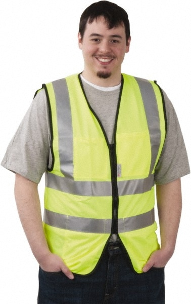 PRO-SAFE PS-ZPSRV-YM High Visibility Vest: Medium Image