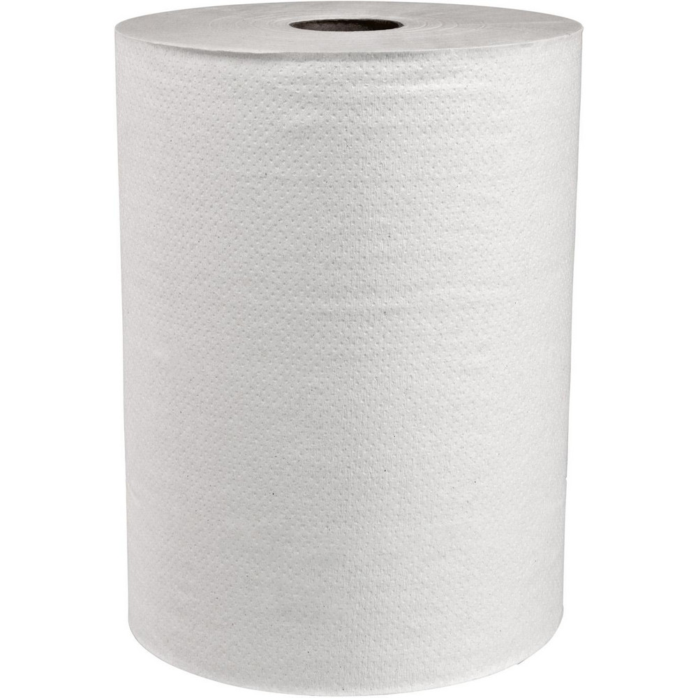 Paper Towels; Form: Hard Roll ; Container Type: Roll ; Recycled Fiber: Yes ; Color: White ; Roll per Case: 6 ; Fits Dispenser: Standard Roll Towel Dispensers