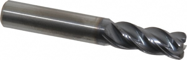 Kennametal 4071842 Corner Radius End Mill: 3/8" Dia, 7/8" LOC, 0.06" Radius, 4 Flutes, Solid Carbide Image