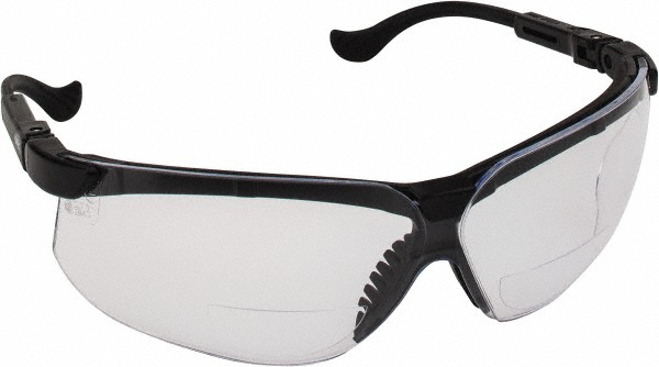 Magnifying Safety Glasses: 2.00, Clear Lenses, Scratch-Resistant, ANSI Z87.1-2003