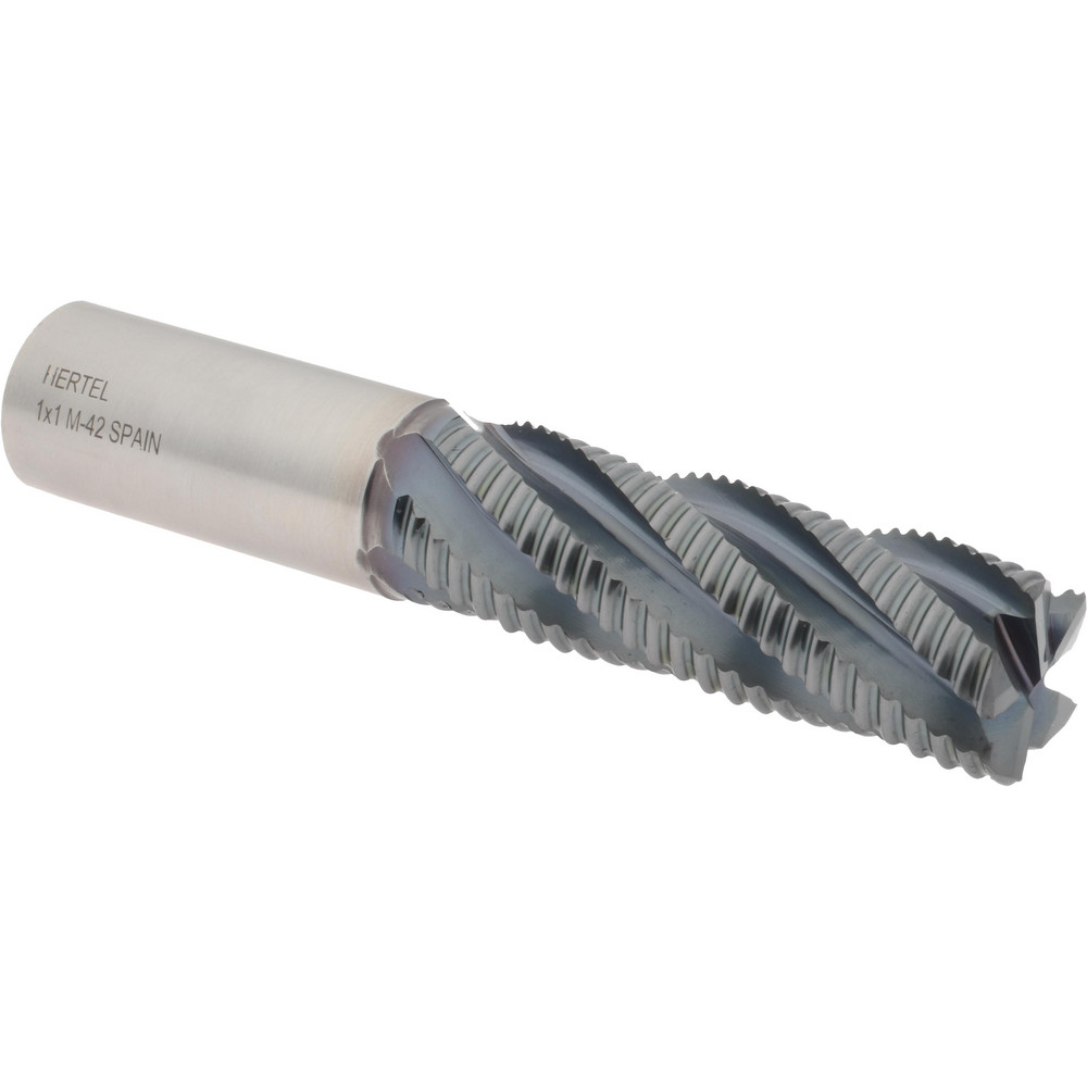 Hertel 87144440 Square End Mill: 1 Dia, 3 LOC, 1 Shank Dia, 5-1/2 OAL, 5 Flutes, Cobalt Image