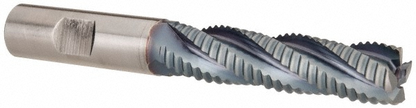 Hertel 87144671 Square End Mill: 5/8 Dia, 2-1/2 LOC, 5/8 Shank Dia, 4-5/8 OAL, 4 Flutes, Cobalt Image