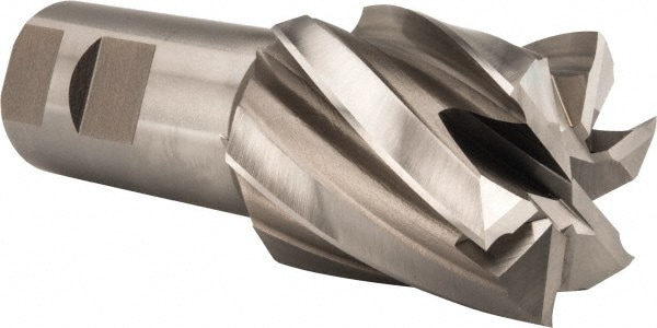 Hertel E2042148 Square End Mill: 1-3/4 Dia, 2 LOC, 1-1/4 Shank Dia, 4-1/2 OAL, 6 Flutes, Cobalt Image