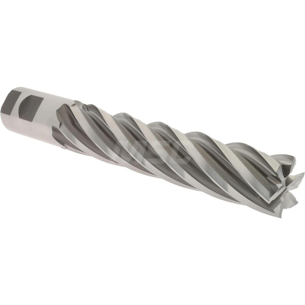 Hertel E2175116 Square End Mill: 1-1/4 Dia, 6 LOC, 1-1/4 Shank Dia, 8-1/2 OAL, 6 Flutes, Cobalt Image