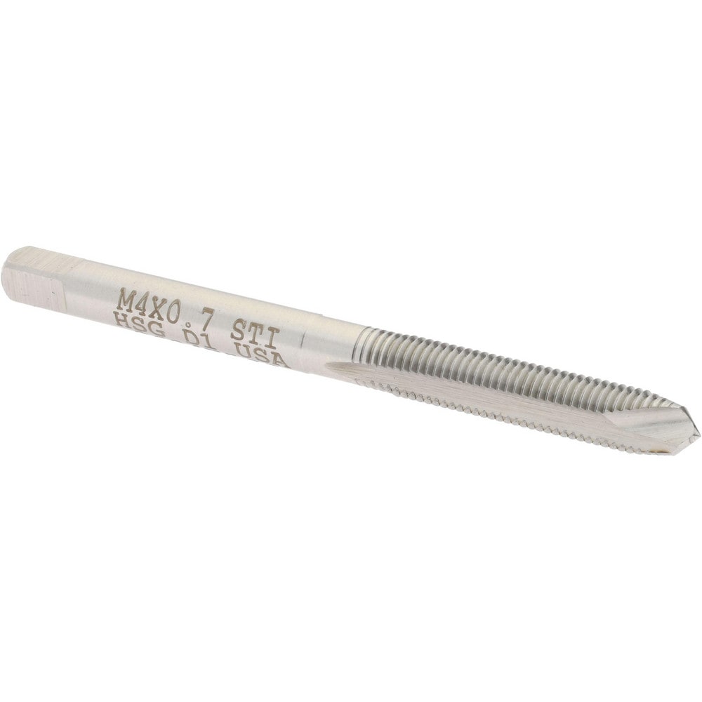 Hertel K007294AS Spiral Point STI Tap: M4 x 0.7 Metric Coarse, 2 Flutes, Plug, High Speed Steel, Bright/Uncoated Image