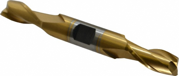 Hertel E4050028 Square End Mill: 7/16 Dia, 13/16 LOC, 1/2 Shank Dia, 3-3/4 OAL, 2 Flutes, Cobalt Image