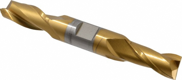 Hertel E4050036 Square End Mill: 9/16 Dia, 1-1/8 LOC, 5/8 Shank Dia, 4-1/2 OAL, 2 Flutes, Cobalt Image