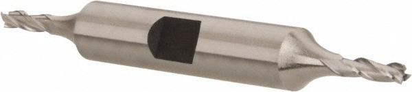 Hertel E1052008 Square End Mill: 1/8 Dia, 3/8 LOC, 3/8 Shank Dia, 3-1/16 OAL, 3 Flutes, High Speed Steel Image