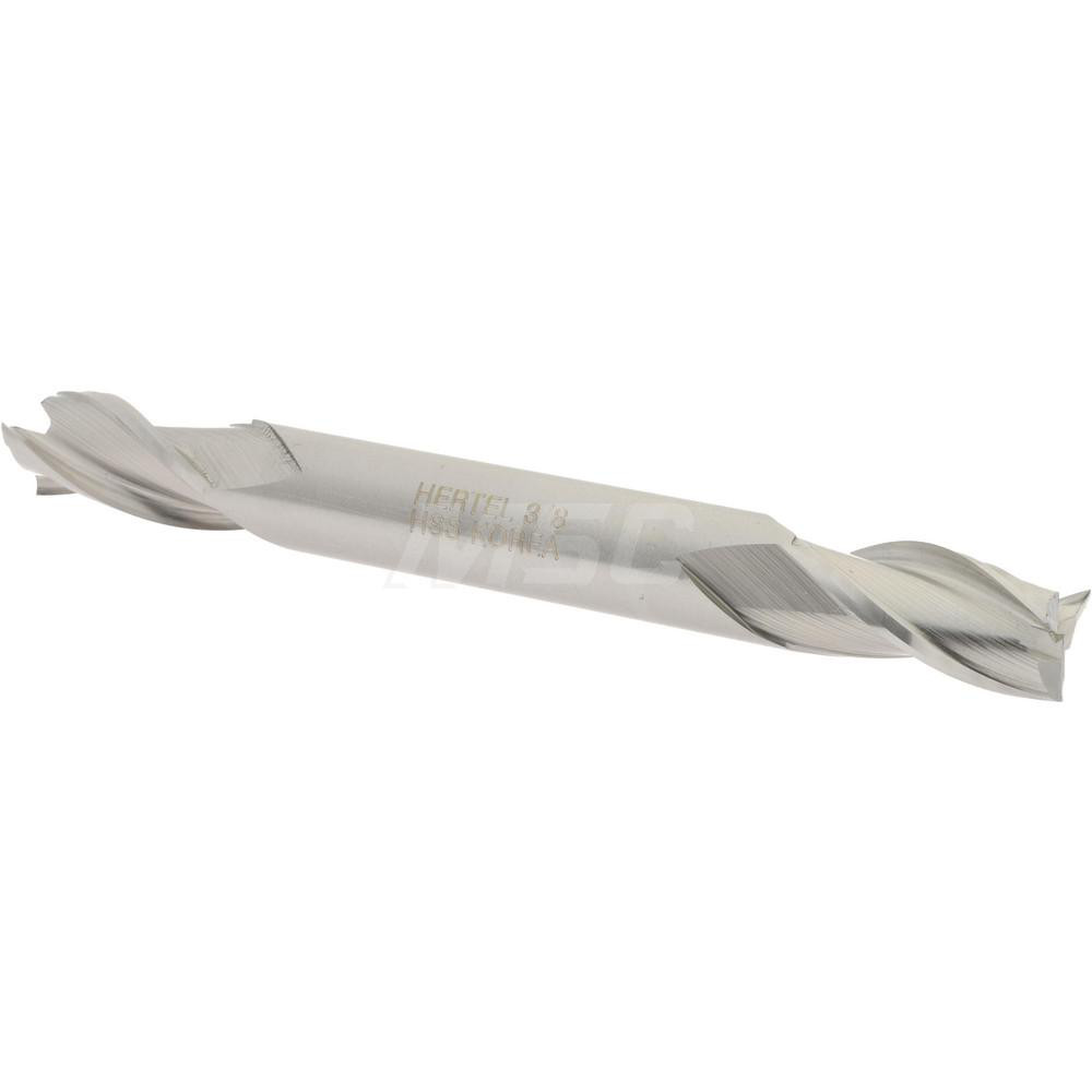 Hertel E1052024 Square End Mill: 3/8 Dia, 3/4 LOC, 3/8 Shank Dia, 3-1/2 OAL, 3 Flutes, High Speed Steel Image