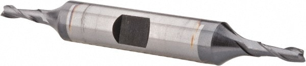 Hertel E7050008 Square End Mill: 1/8 Dia, 3/8 LOC, 3/8 Shank Dia, 3-1/16 OAL, 2 Flutes, Cobalt Image