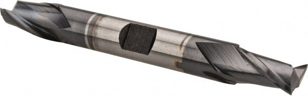 Hertel E7050024 Square End Mill: 3/8 Dia, 9/16 LOC, 3/8 Shank Dia, 3-1/8 OAL, 2 Flutes, Cobalt Image