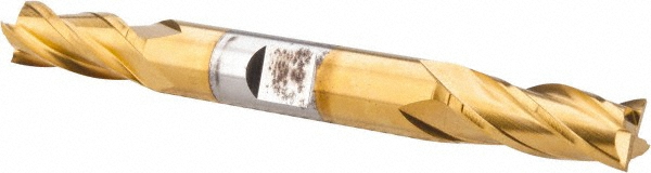 Hertel E8053022 Square End Mill: 11/32 Dia, 3/4 LOC, 3/8 Shank Dia, 3-1/2 OAL, 4 Flutes, High Speed Steel Image