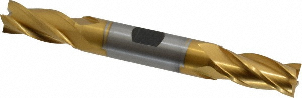 Hertel E8053030 Square End Mill: 15/32 Dia, 1 LOC, 1/2 Shank Dia, 4-1/8 OAL, 4 Flutes, High Speed Steel Image