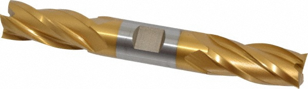 Hertel E8053048 Square End Mill: 3/4 Dia, 1-5/8 LOC, 3/4 Shank Dia, 5-5/8 OAL, 4 Flutes, High Speed Steel Image
