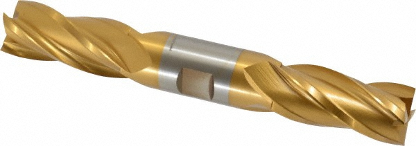Hertel E8053056 Square End Mill: 7/8 Dia, 1-7/8 LOC, 7/8 Shank Dia, 6-1/8 OAL, 4 Flutes, High Speed Steel Image