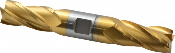 Hertel E8053060 Square End Mill: 15/16 Dia, 1-7/8 LOC, 1 Shank Dia, 6-3/8 OAL, 4 Flutes, High Speed Steel Image
