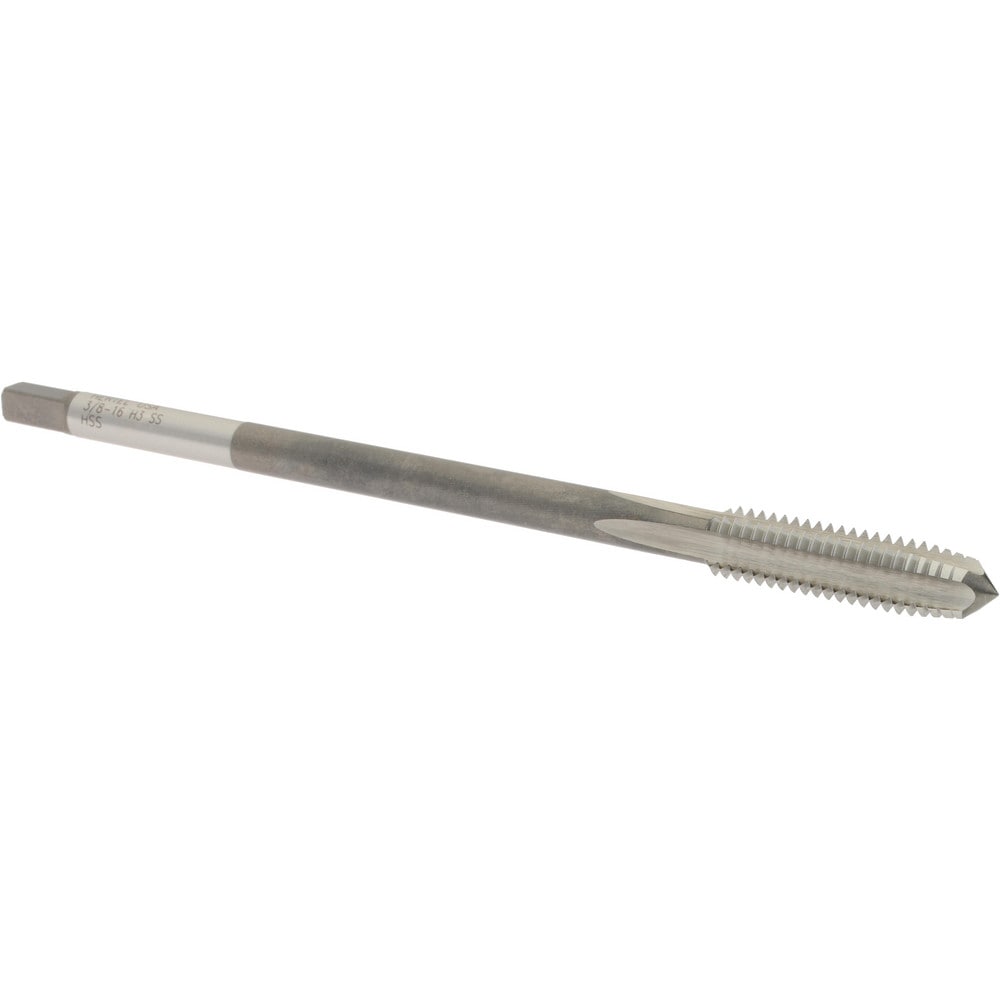 Hertel R867152 Extension Tap: 3/8-16, 4 Flutes, H3, Bright/Uncoated, High Speed Steel, Standard Hand Image