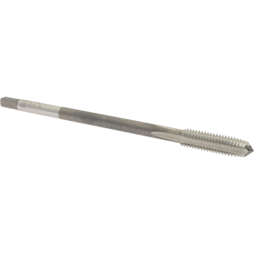 Extension Tap: 3/8-16, 4 Flutes, H3, Bright/Uncoated, High Speed Steel, Standard Hand