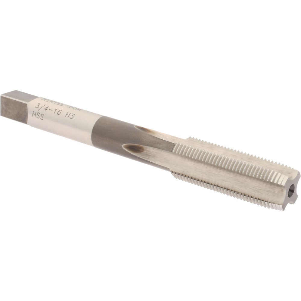 Hertel R867171 Extension Tap: 3/4-16, 4 Flutes, H3, Bright/Uncoated, High Speed Steel, Standard Hand Image