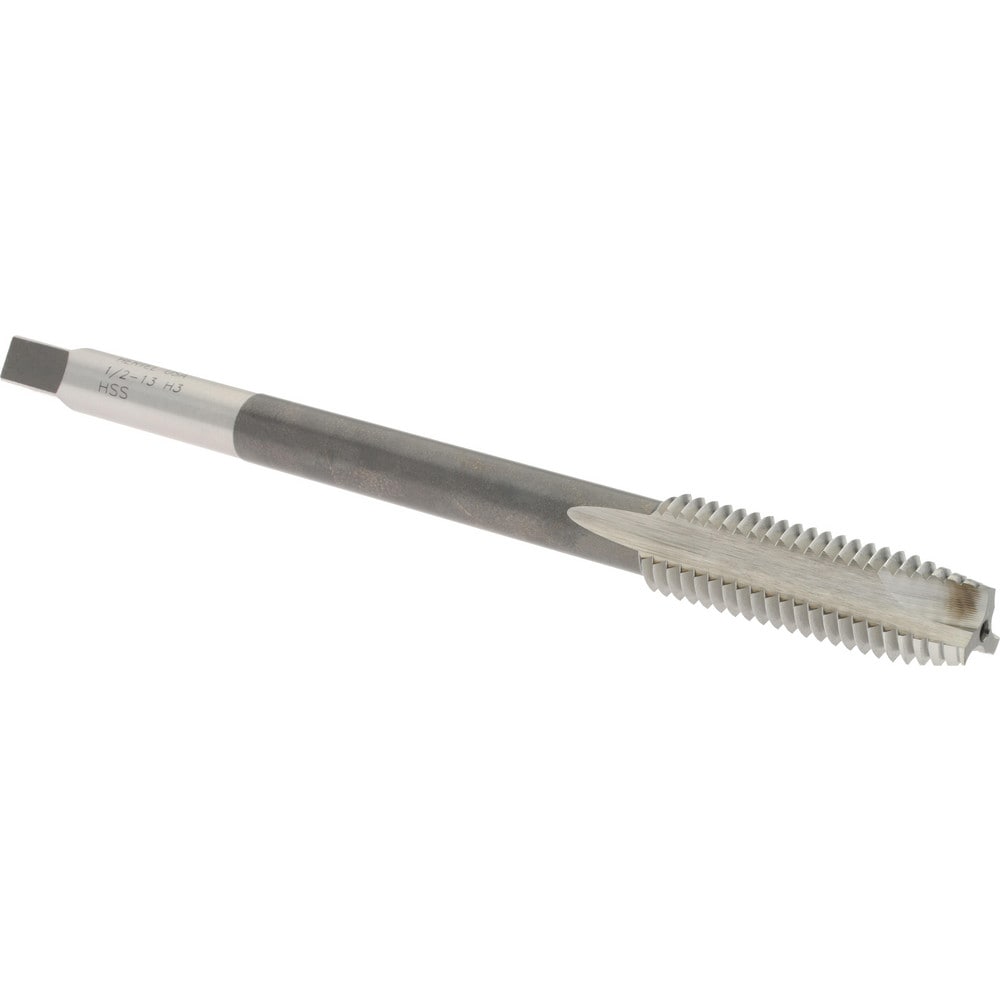 Hertel R837648 Extension Tap: 1/2-13, 3 Flutes, H3, Bright/Uncoated, High Speed Steel, Spiral Point Image