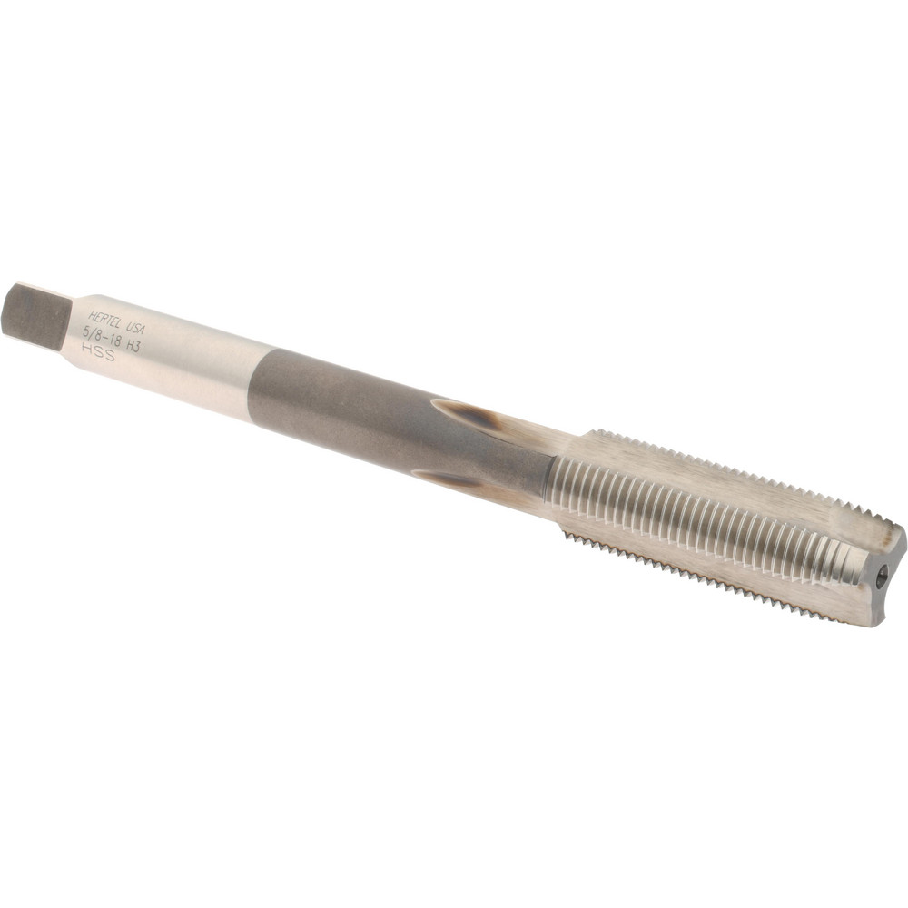 Extension Tap: 5/8-18, 3 Flutes, H3, Bright/Uncoated, High Speed Steel, Spiral Point