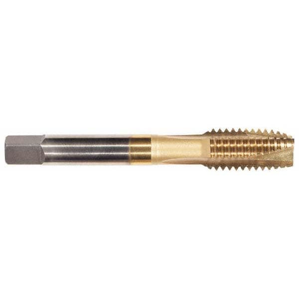 Accupro 30103-00C Spiral Point Tap: 5/16-18, UNC, 3 Flutes, Plug, 3B, Powdered Metal, TiCN Finish 