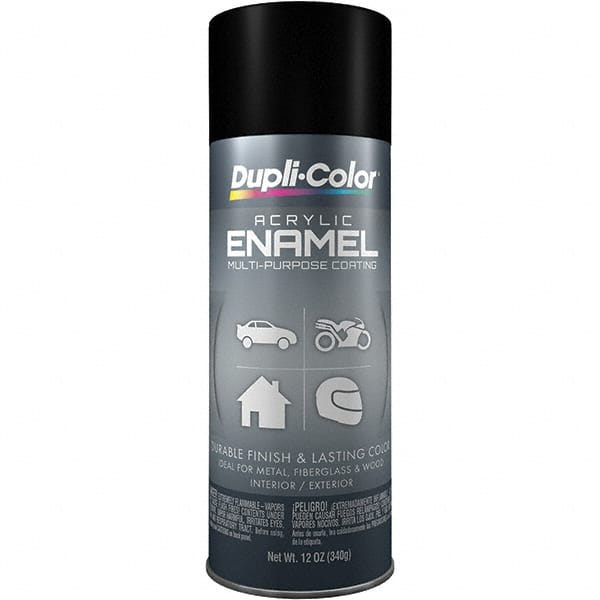 Acrylic Enamel Spray Paint: Black, Flat