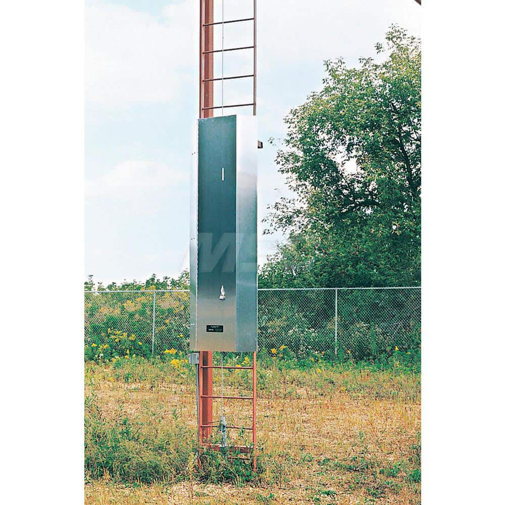 Ladder Safety Systems; System Type: Ladder Gate ; Maximum Number Of Users: 1 ; Overall Length: 96in ; Pass-Through Type: Manual ; Hardware Material: Aluminum ; Series: Lad-Saf
