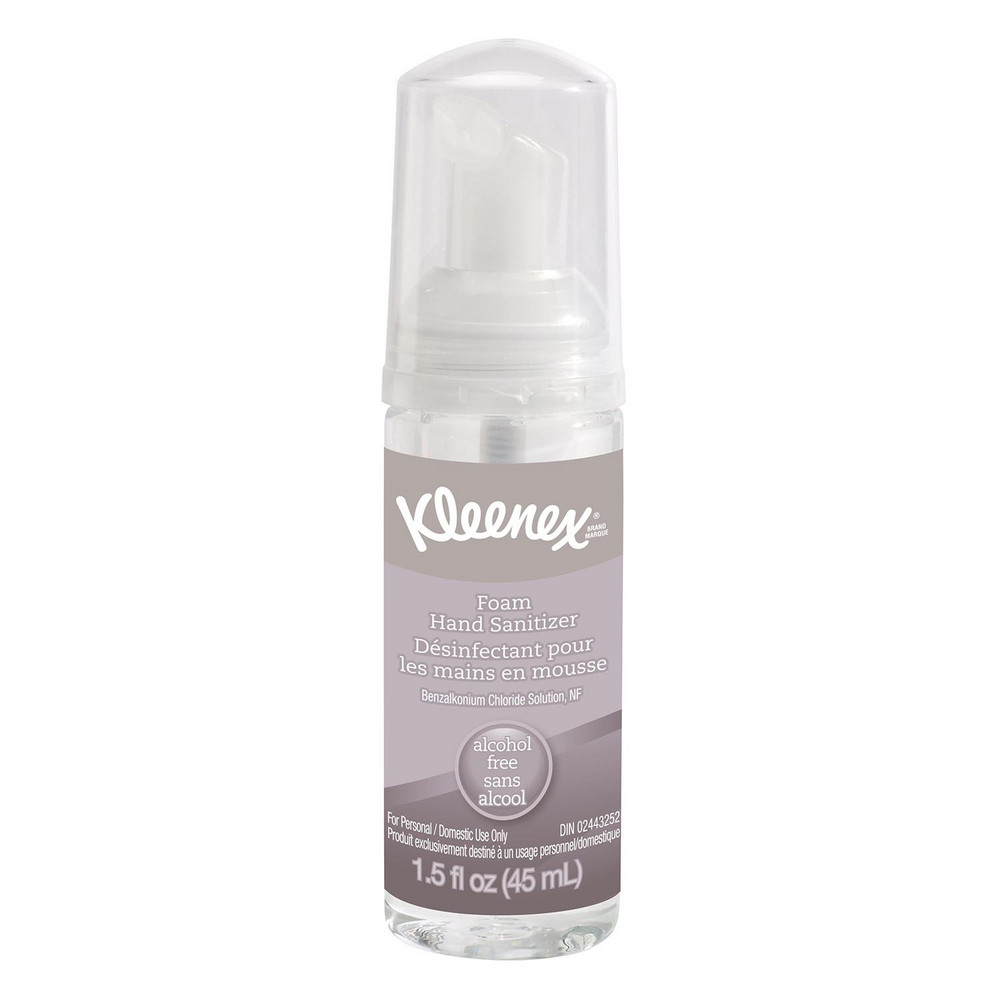 Foam Hand Sanitizer, 1.5 oz. Pump Bottles, Clear, Unscented