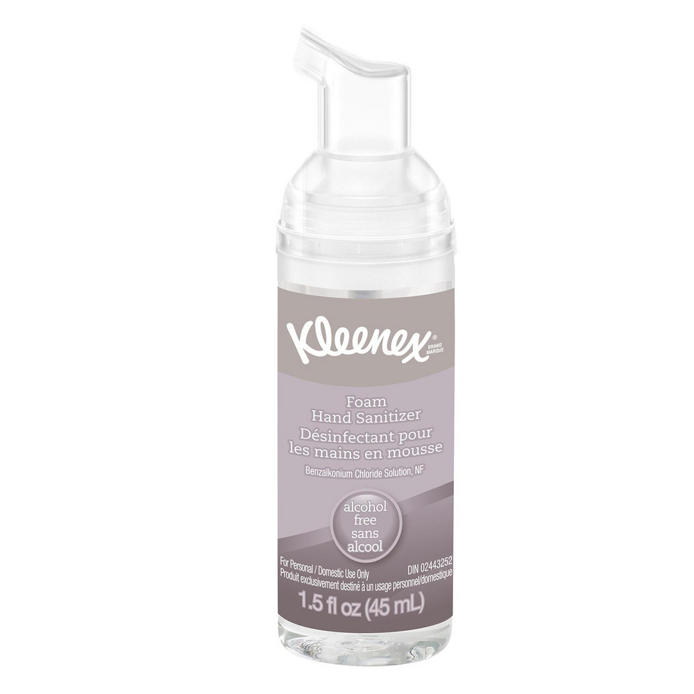 Kleenex - Foam Hand Sanitizer, 1.5 oz. Pump Bottles, Clear