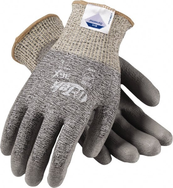 Seamless Knit Dyneema / Engineered Yarns Glove with Nitrile Coated Foam Grip On Palm, Fingers & Knuckles Gray / L 19-D475